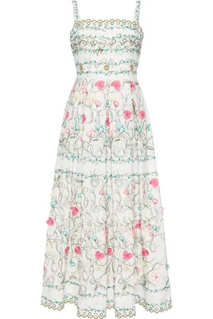 Elie saab Floral-embroidered maxi dress