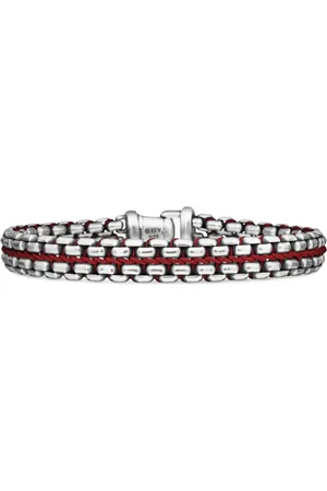 David Yurman Sterling Woven Box Chain bracelet (12mm)