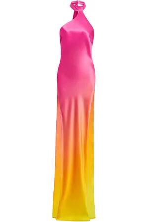 Retrofete Jagger gradient-print halterneck maxi dress