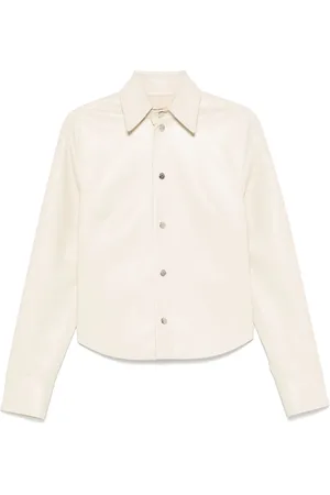 Nanushka Faux-leather shirt jacket