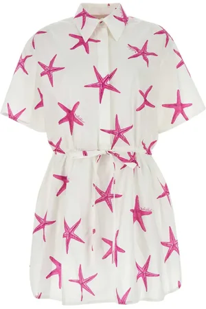 VALENTINO GARAVANI Starfish crepe-de-chine mini dress