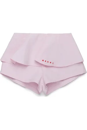 Marni Logo-embroidered shorts