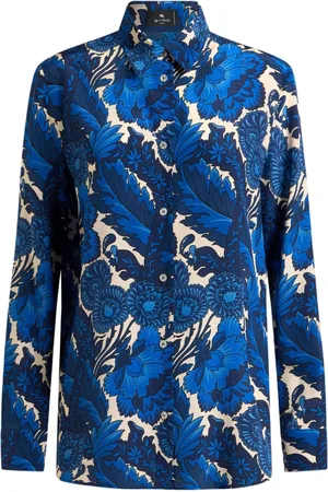Etro Floral-print button-up shirt