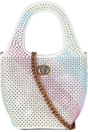 Kurt Geiger Small Chelsea crystal-embellished tote bag