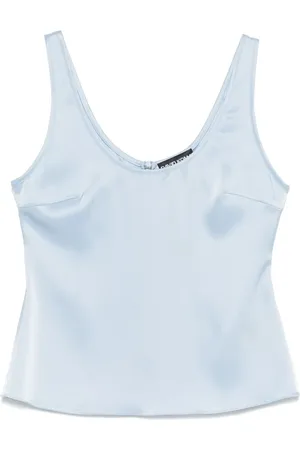 DAVID KOMA Satin tank top