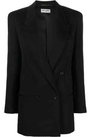 Saint Laurent Striped double-breasted blazer