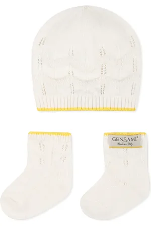 Gensami Happy ZigZag beanie hat set