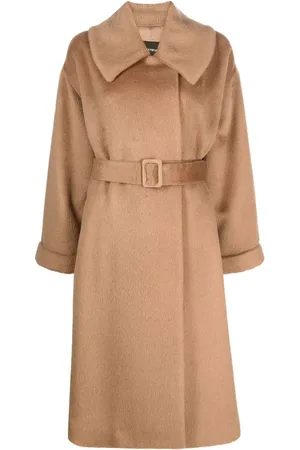 Emporio Armani Belted long-sleeve coat
