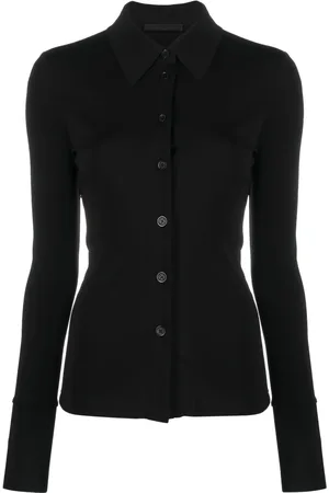 Helmut Lang Pointed-flat collar shirt