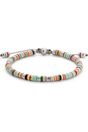 MAOR Malli African Disc Bracelet In LT Blue Mix