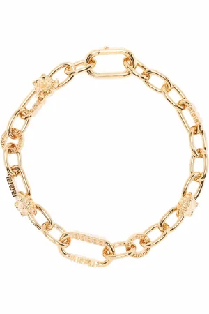 VERSACE Medusa plaque detail necklace