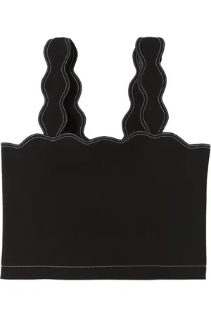 Claudie Pierlot Scallop-edge tank top