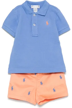 Ralph Lauren Polo Pony-embroidered shorts set