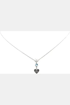 Gucci 2000-2024 Sterling Heart Topaz Drop Pendant necklace