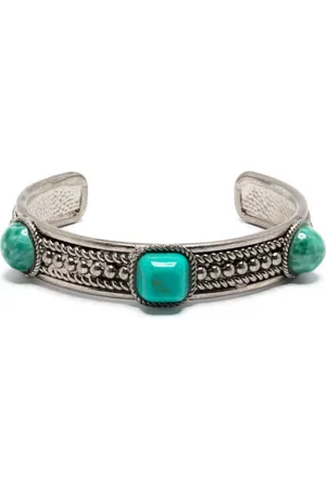 Roberto Cavalli Gemstone-embellished cuff bracelet