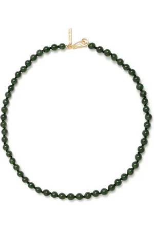 Sophie Buhai 18kt vermeil Luna jade necklace