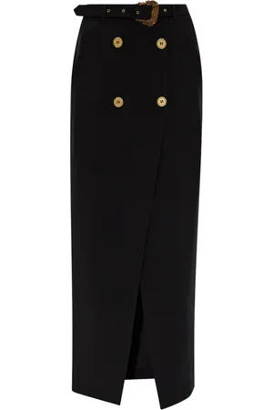 VERSACE Baroque-buckle skirt