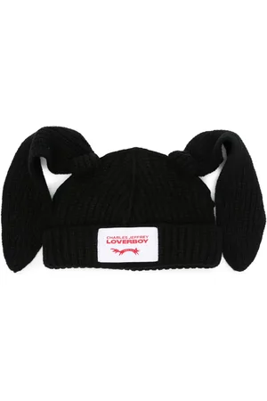 Charles Jeffrey Loverboy Rabbit chunky-knit beanie
