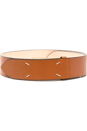 Maison Margiela Four-stitch leather belt