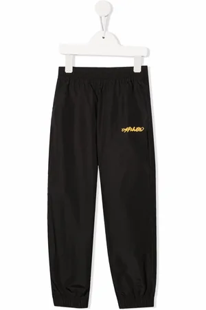 OFF-WHITE Logo script-detail trousers