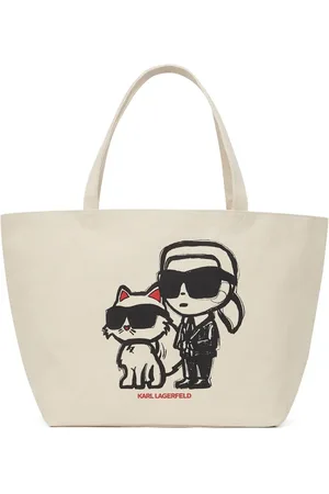 Karl Lagerfeld Ikon Karl & Choupette tote bag