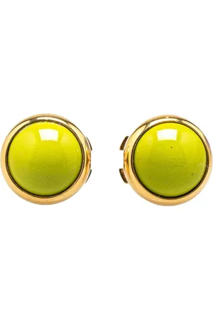 Hermès 20th Century Enamel Push Back Earrings costume earrings