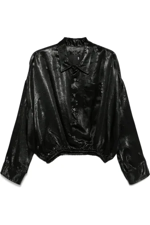 R13 Crossover bubble shirt