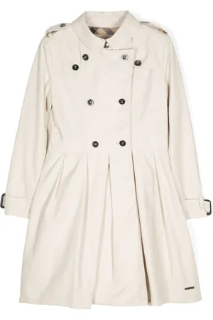 Burberry Pleat detailed double-breatsted coat