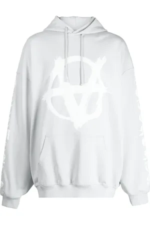 Vetements Logo-print cotton hoodie