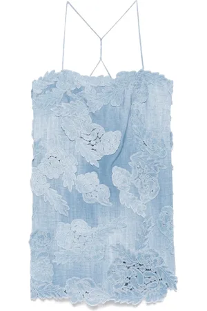 ERMANNO SCERVINO Floral-appliqué mini dress