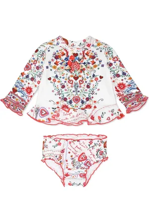 Camilla Portuguese folklore-print swim set