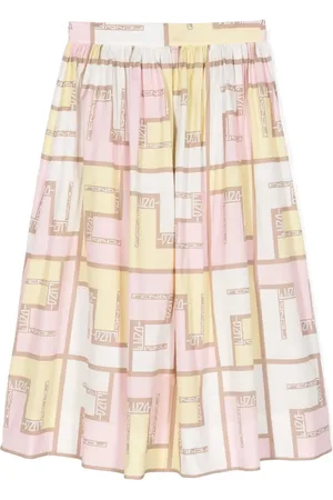 Fendi FF-motif A-line skirt
