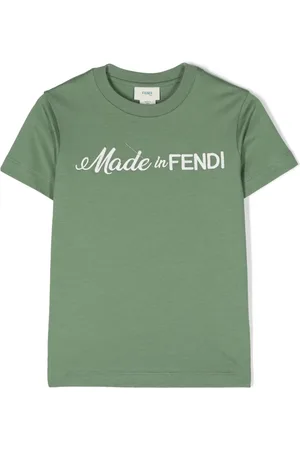Fendi Logo-embroidered cotton T-shirt