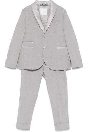 ELEVENTY Satin-trim suit