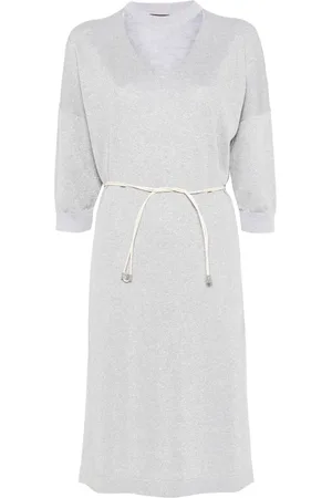 PESERICO SIGN Belted midi dress