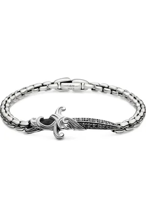 David Yurman Sterling silver Waves Dagger bracelet (5mm)