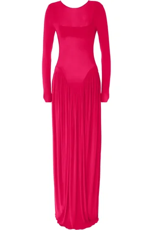 GENNY Semi-sheer maxi dress