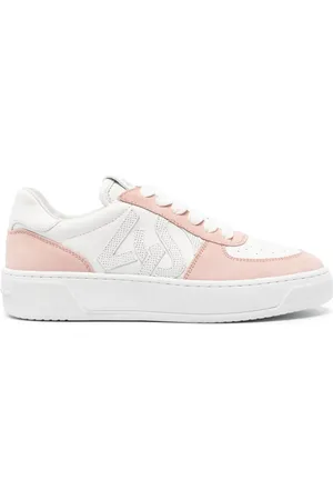 Stuart Weitzman Courtside Monogram panelled sneakers