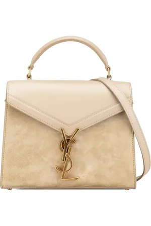 Saint Laurent 2020 Mini Suede and Calfskin Cassandra Top Handle Bag satchel