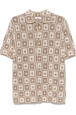 ALTEA Crochet-knit shirt