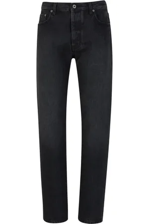 OFF-WHITE Tapered-leg faded-effect jeans