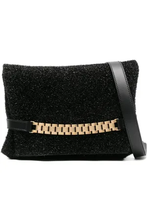 Victoria Beckham Chain tinsel clutch bag