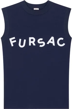 Fursac Flocked-logo tank top