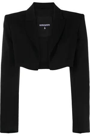 Patrizia Pepe Cropped crepe blazer
