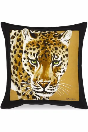 Dolce & Gabbana Small Leopardo-print canvas cushion