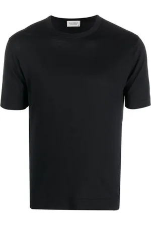 JOHN SMEDLEY Plain cotton T-shirt
