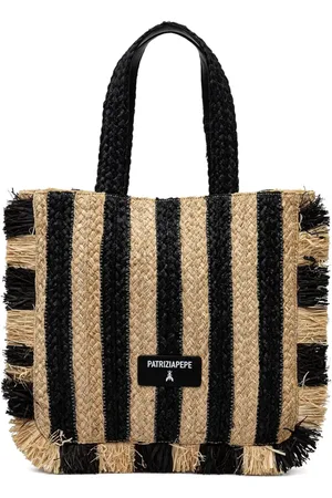 Patrizia Pepe Striped tote bag