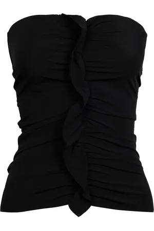 Paris Georgia Ruffle-detailing top
