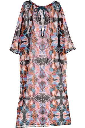 Hermès 2010s abstract-print dress