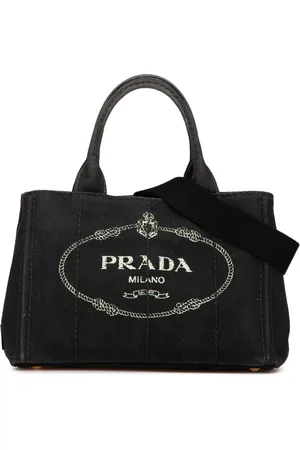 Prada 2010-2024 Small Canvas Canapa Logo satchel